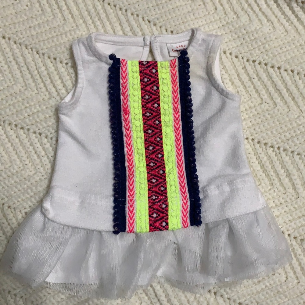 3 Newborn Girl Cat & Jack Summer Tops